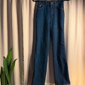 70's Women's Vintage Wrangler Jeans Dark Wash